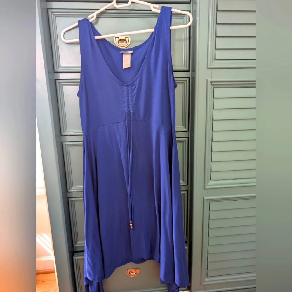 Blue Sleeveless Dress - Picture 4 of 4